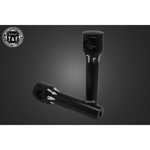 ガレージT&F シャドウ400 ステルスハンドルポスト6インチ(ブラック) 4024220 HD店