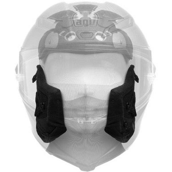 エージーブイ AGV チークパッド PISTA GP RR ASIANFIT グレー/シアン S KIT6030223G-S HD店