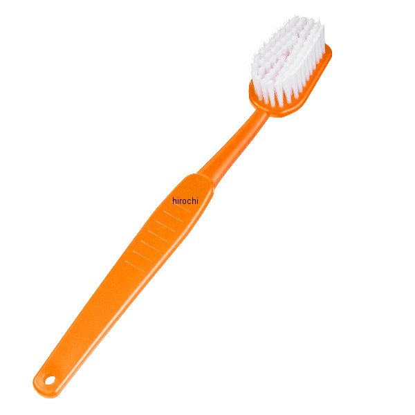 【メーカー在庫あり】 NBS バイクパーツセンター 歯ブラシ型洗車ブラシ (オレンジ) 870115 HD店