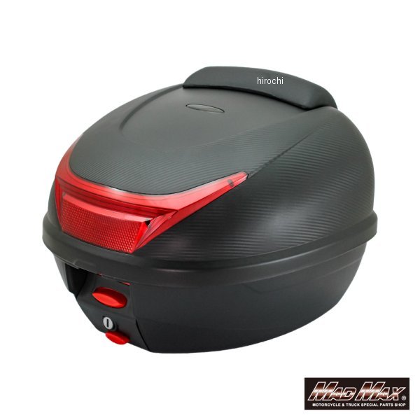 【メーカー在庫あり】 マッドマックス MAD MAX オートバイ用 リアボックス カルボン38 バックレスト付 ..