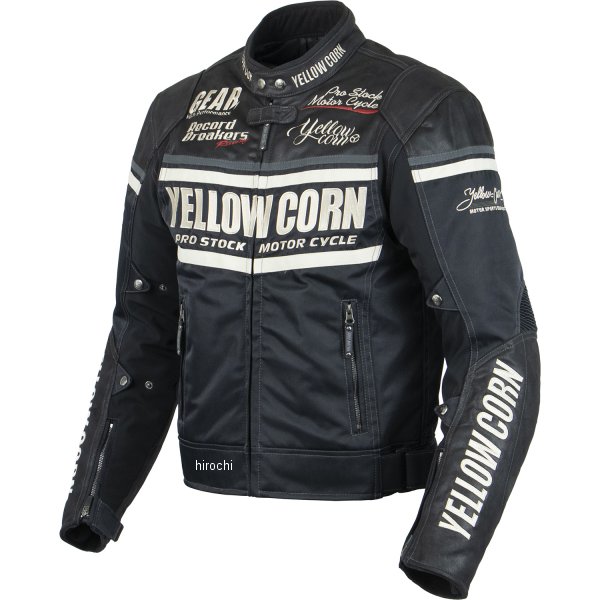 イエローコーン YeLLOW CORN 2025年秋冬モデル ウィンタージャケット 黒/アイボリー Mサイズ BB-5304 HD店