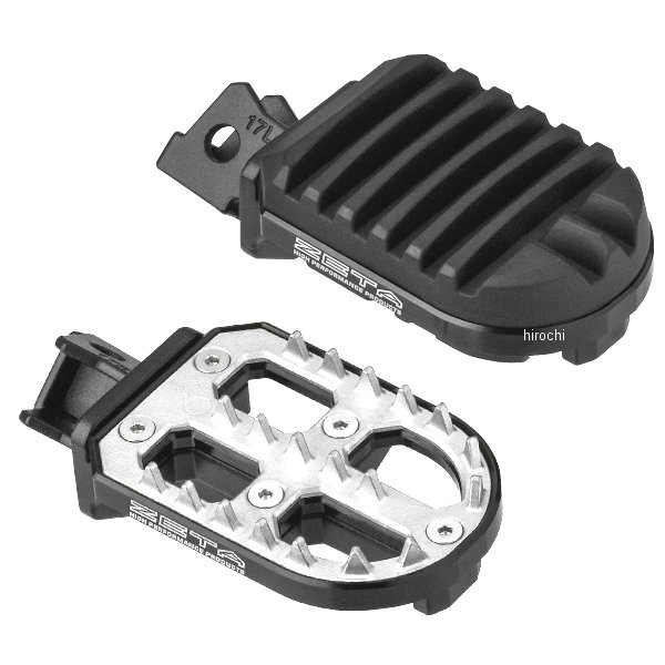 【メーカー在庫あり】 ジータ ZETA アドベンチャーフットペグ スズキ V-STROM ブラック ZE93-0170 HD店