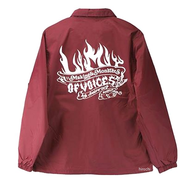 GOODS グッズ LIMIT OF VOICES コーチジャケット XXLサイズ バーガンディ MMS-CJ010 HD店