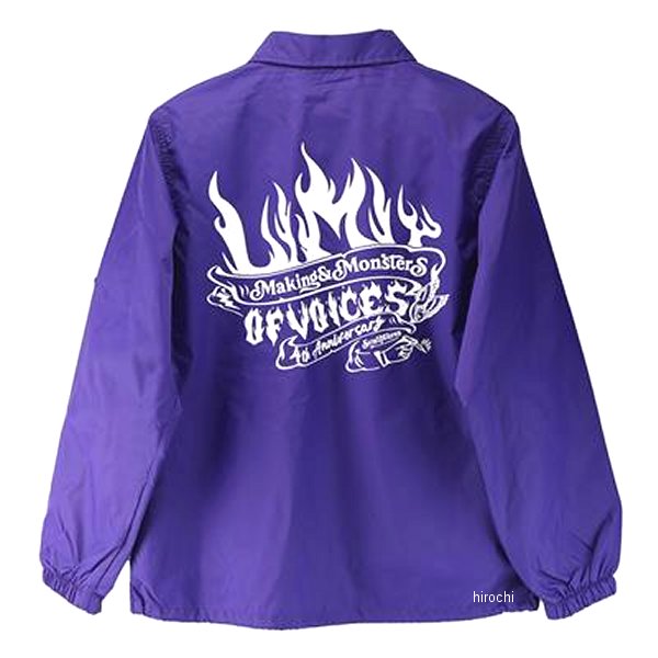 GOODS グッズ LIMIT OF VOICES コーチジャケット Lサイズ パープル MMS-CJ013 HD店