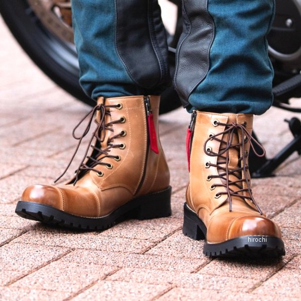 【New】【メーカー在庫あり】 デグナー DEGNER HS-B6A バイカーズブーツ ライトブラウン 25cm 4524486106996 HD店