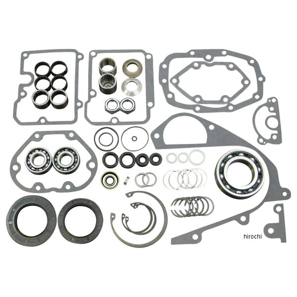001088-NF ジムズ JIMS トランスミッションリビルドキット 5速ビッグツイン用 84-9084後期-90 ハーレー 5速ビッグツインJIMS社製のトランスミッションリビルトキットです。ガスケットやベアリング、シール類など消耗パーツが入ったお得なセットです。1020楽天 HD店