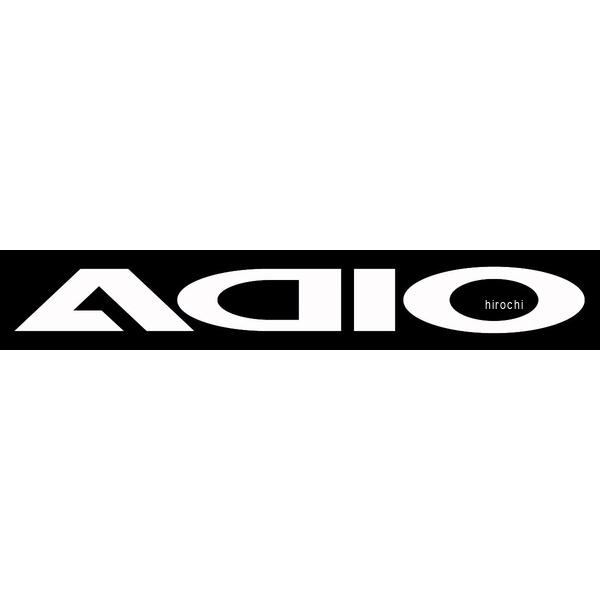 BK81902 アディオ ADIO ADIO ステッカー ホワイト L 200mm×22mm P054-9419 HD店