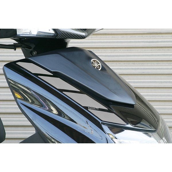 BK48225 アディオ ADIO フロントカーボンシート ヤマハ シグナスX(5型) 2BJ-SED8J シルバー P096-2472 HD店