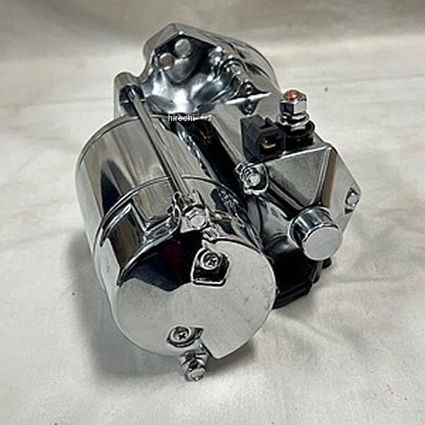 部品屋K&W HEAVYDUTYハイトルクスターター 1.75Kw クローム 89年-06年 ハーレー BIGTWIN89年-06年 ハーレー BIGTWINストローカーエンジンを始動できます。1.75Kw配線固定ボルト位置 TOP純正バッテリーで使用可能です。各スターターはメーカーで個別にテストされてデーターシートが付属しています。ソレノイドにプッシュボタン付き。ボディー長さは純正より約2センチ長いです。70-224楽天 HD店