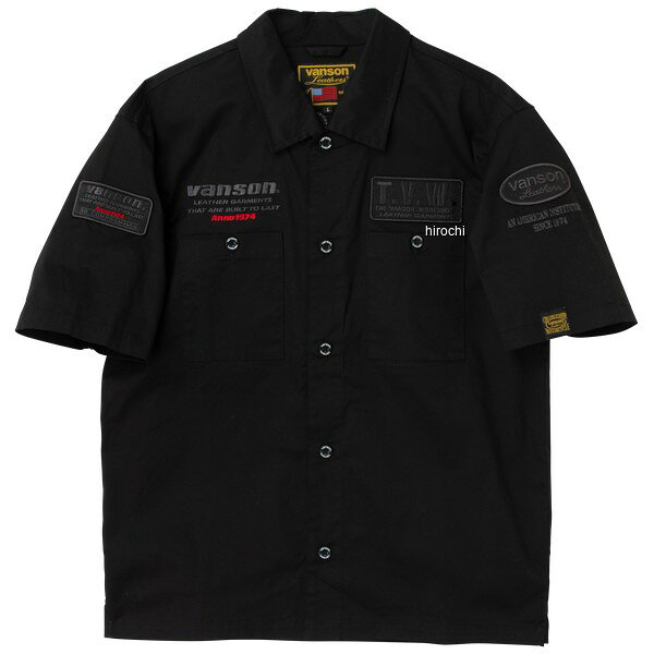 Underwear, Inner Wear - 【メーカー在庫あり】 バンソン VANSON 2026年春夏モデル コットンワークシャツ XLサイズ BK/GM SVS2606S HD店