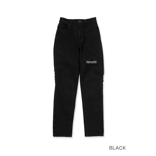  ロッソスタイルラボ Rosso StyleLab 秋冬モデル 裏起毛ストレッチスリムパンツ レディース ブラック L+short ROP71 HD店