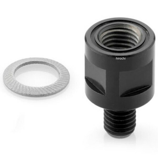 リゾマ rizoma ミラーアダプター M8 x 1.25 逆ネジ 汎用 ブラック BS854B HD店
