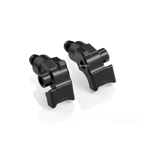 リゾマ rizoma ライダー＆パッセンジャーペグアダプター 左右セット ?22 mm 19年-20年 Tenere 700 ブラック PE688B HD店