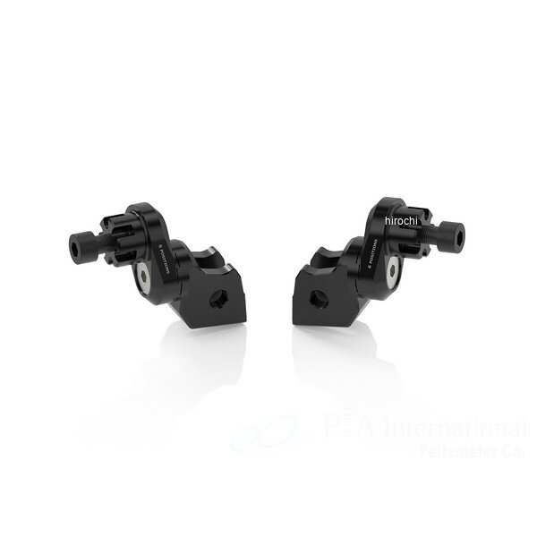リゾマ rizoma ライダー＆パッセンジャーペグアダプター 左右セット ?22 mm 22年-25年 DesertX ブラック PE726B HD店