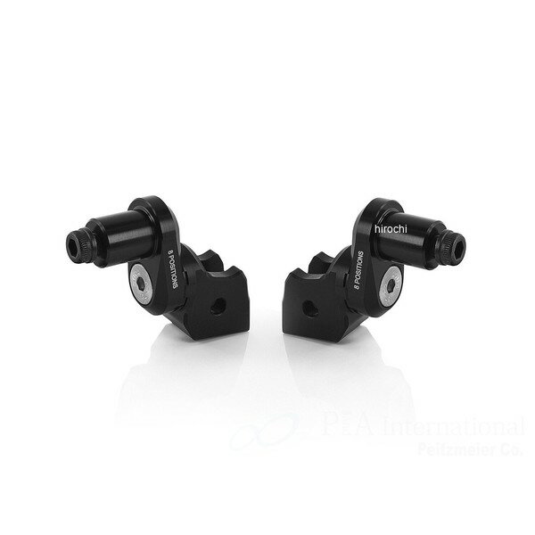 リゾマ rizoma ライダー＆パッセンジャーペグアダプター 左右セット ?18 mm 22年-25年 DesertX ブラック PE727B HD店