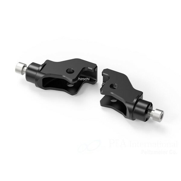 リゾマ rizoma ライダー＆パッセンジャーペグアダプター 左右セット 10年-14年 Tiger 800 ABS ブラック PE765B HD店