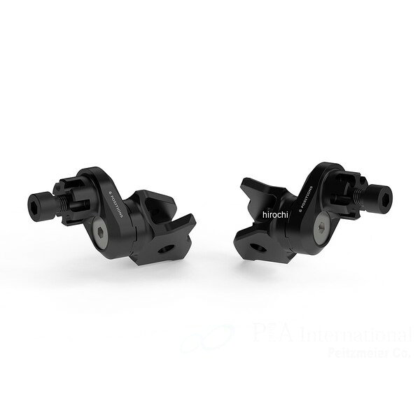 リゾマ rizoma ライダー＆パッセンジャーペグアダプター 左右セット ?22 MM 26年 R 12 G/S ブラック PE789B HD店