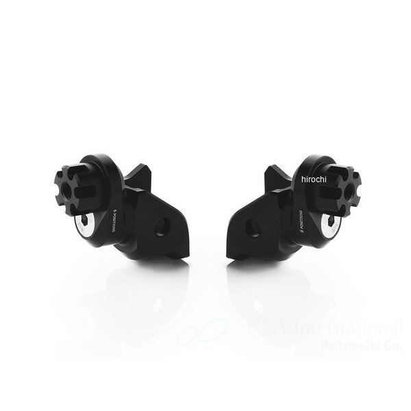 リゾマ rizoma ライダー＆パッセンジャーペグアダプター 左右セット ?22 mm 18年-20年 F850GS ブラック PE811B HD店