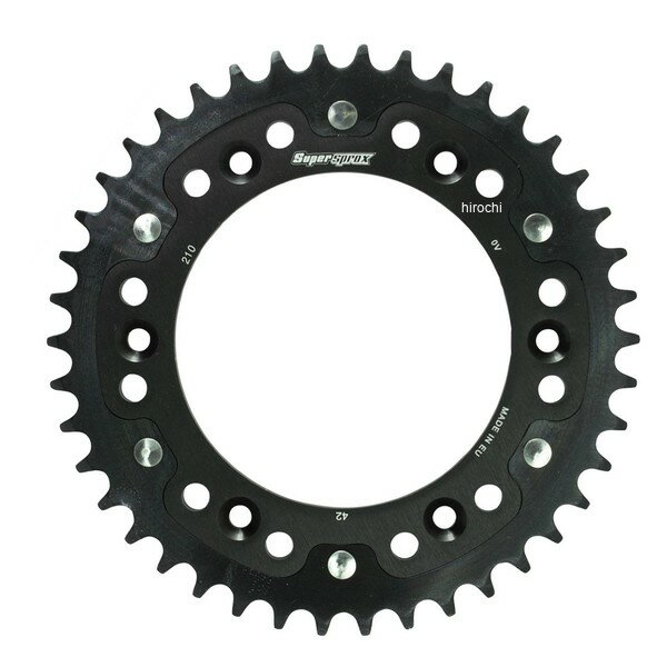 スーパースプロックス SUPERSPROX リアスプロケット ステルス 210-42T 97年-99年 CRM250AR ブラック RST-210:42-BLK HD店