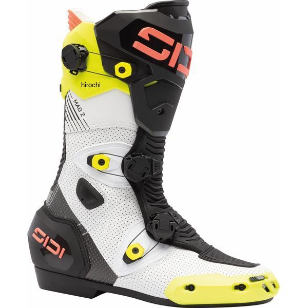 SIDI シディー ブーツ MAG 2 AIR YELLOW FLUO CORAL FLUO EU43/27.2cm 8017732776334 HD店