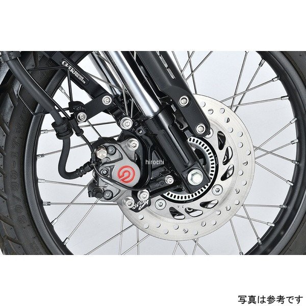 オーヴァーレーシング BREMBO製 2P キャリパーサポート カニ 倒立フォークキット用 ホンダ CT125 20年- ブラック20年- ホンダ CT12555-061-02倒立フォークステムキット専用OVER製倒立フォークステムキット装着車両にブレンボキャリパーを装着するキャリパーサポートキットです。ブレンボキャリパーを装着することで制動力を高め、倒立フォークの性能を最大限活用します。・ブレンボ2P/84mmキャリパー対応・キャリパー取付け用ボルト付属・ブラックアルマイト仕上げ・純正ホース使用可(メッシュブレーキホース推奨)※ブレンボキャリパーは付属しません。※商品画像はイメージです。実際の商品と色や形状が異なる場合がございますのでご注意ください。83-061-12B楽天 HD店