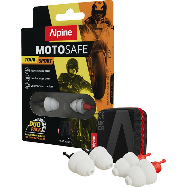  ALPINE HEARING PROTECTION EARPLUGS MOTOSAFE DUO PACK 2026 2708-0014 HD店