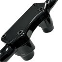 【USA在庫あり】 DRAG 1インチハンドルバー 1.5インチ(38mm)高 ライザー クランプ付き 黒 0602-0256 HD店