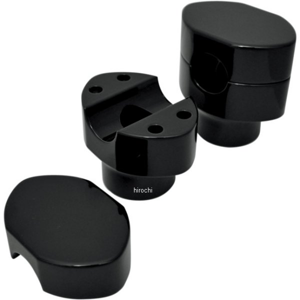 【USA在庫あり】 LAチョッパーズ LA Choppers 1インチハンドルバー 1.5インチ(38mm)高 ライザー PAUGHCO 黒 0602-0552 HD店
