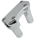 【USA在庫あり】 DRAG 1インチハンドルバー 3インチ(76mm)高 ライザー クランプ付き クローム 0602-0586 HD店