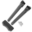 【USA在庫あり】 DRAG 1インチハンドルバー 12インチ(305mm)高 ライザー クランプ付き 黒 0602-0599 HD店