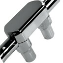 【USA在庫あり】 DRAG 1.5インチハンドルバー 3インチ(76mm)高 ライザー クランプ付き クローム 0602-0602 HD店