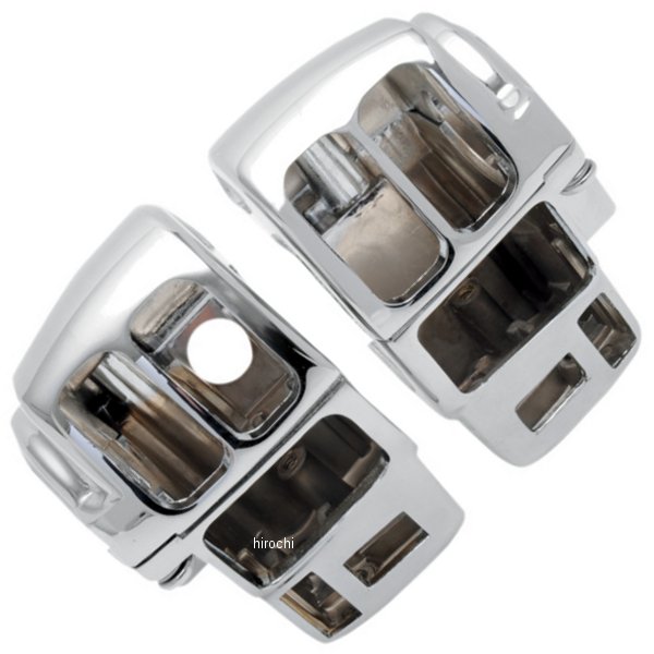 【USA在庫あり】 DRAG スイッチ ハウジング クローム 08年-13年 FLH 標準装備のクルーズ/ラジオ 0616-0..