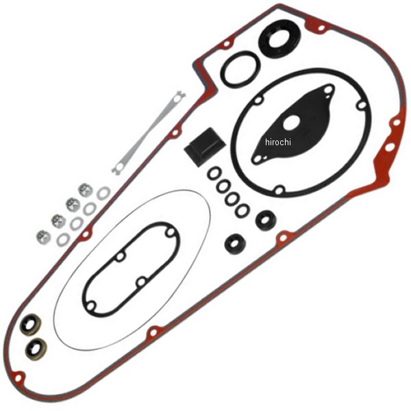 【USA在庫あり】 ジェームズ JAMES プライマリカバーガスケットキット 8穴 70年-82年 BigTwin 0934-1724 HD店