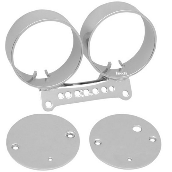 【USA在庫あり】 DRAG デュアルメーターマウントキット クローム 67294-95A 2210-0198 HD店