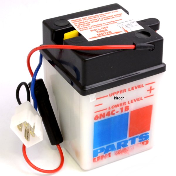 【USA在庫あり】 パーツアンリミテッド Parts Unlimited 液別 バッテリー 開放型 6V Y6N4C-1B R6N4C-1B..