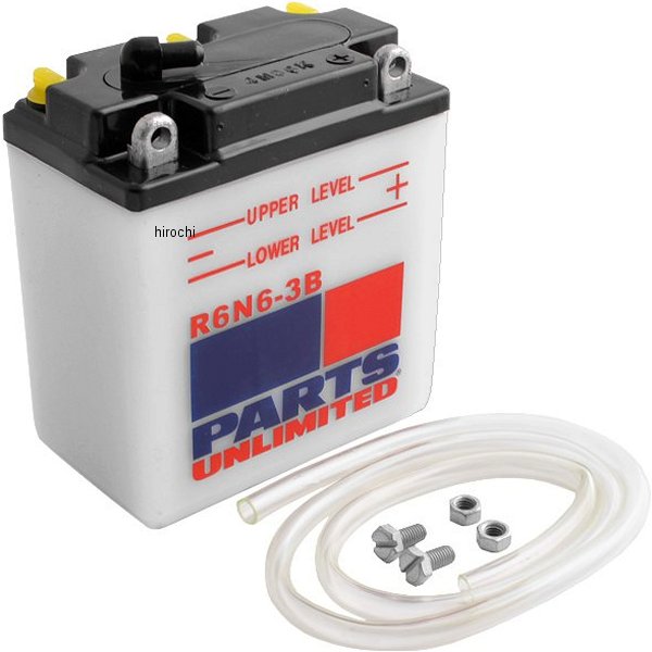 【USA在庫あり】 パーツアンリミテッド Parts Unlimited 液別 バッテリー 開放型 6V Y6N6-3B R6N6-3B HD店