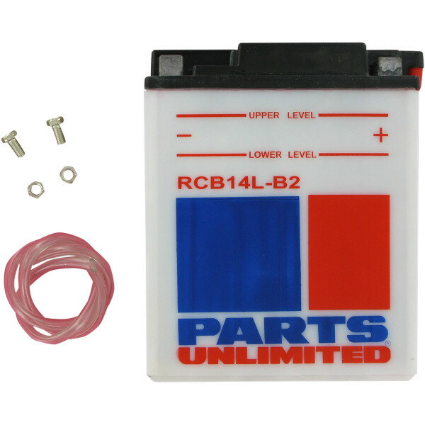 【USA在庫あり】 パーツアンリミテッド Parts Unlimited 液別 耐久バッテリー 開放型 12V YB14L-B2 RCB14L-B2 HD店