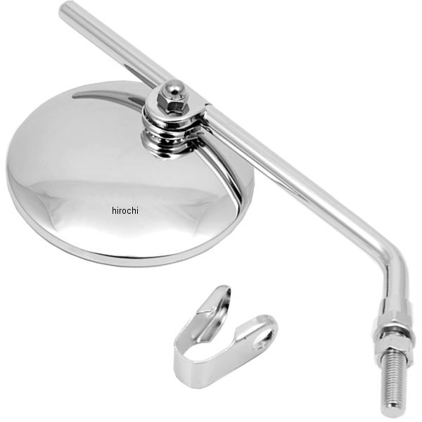【USA在庫あり】 エムゴ EMGO ミラー クランプオン 10mm クローム ラウンド(1個売...