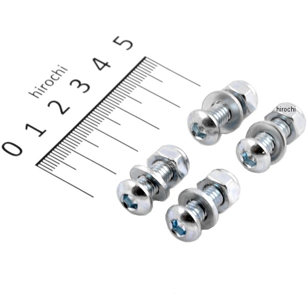 【USA在庫あり】 ボルト BOLT ナンバープレート ファスナーキット (4個入り) 2030-0797 HD店