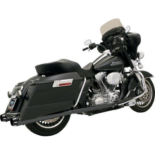 1201 cc 〜 - 【USA在庫あり】 バッサニ Bassani 4インチ スリップオンマフラー 95年-16年 メガホン/黒/テーパーコントラスト/音大 1801-0579 HD店