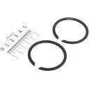 【USA在庫あり】 DRAG エキゾースト リテーニング リング (2個売り) 65325-83 1861-0458 HD店