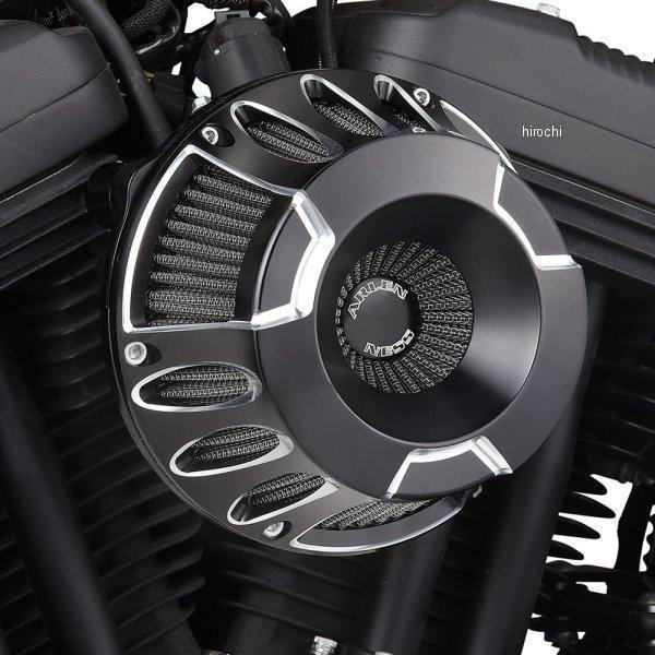 HARLEY-DAVIDSON - アレンネス Arlen Ness エアクリーナー インバータ 08年-16年 FLH ディープカット 黒 18-927 HD店