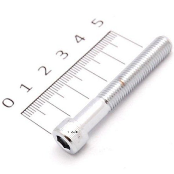 【即納】 DRAG 六角穴付きボルト クローム 5/16-24 X 首下 2インチ(1個売り) DS-190575-ea HD店