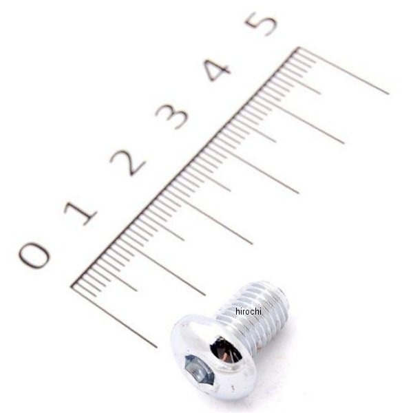 【即納】 DRAG 六角穴付きボタンボルト クローム 5/16-24 X 首下 1/2インチ(1個売り) DS-190840-ea HD店