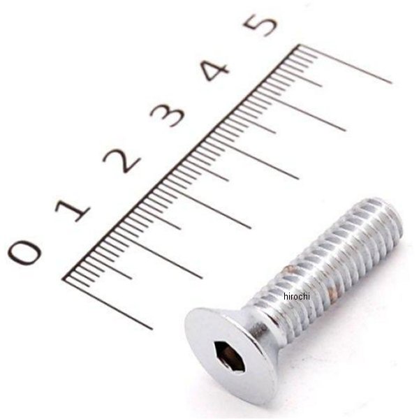 【即納】 DRAG 六角穴付き皿ボルト クローム 5/16-18 X 全長 1-1/4インチ(1個売り) DS-192366-ea HD店