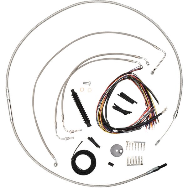 【USA在庫あり】 LAチョッパーズ LA Choppers ケーブルコンプキット ステンレス 14年-15年 FLHX 12-14インチ用 0610-1214 HD店