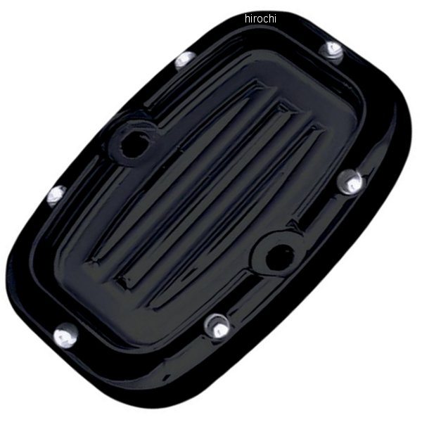【USA在庫あり】 コビントン Covingtons リア マスターシリンダーカバー 08年以降 FLT ディンプル黒 06..