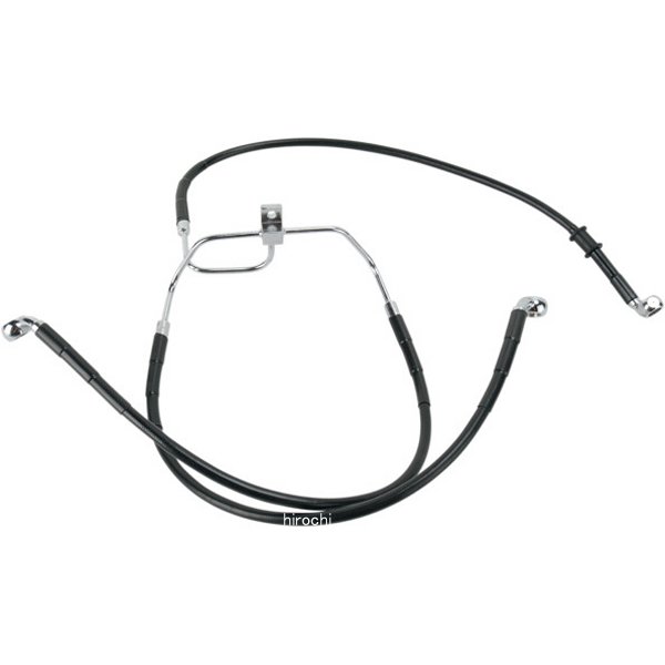 HARLEY-DAVIDSON - 【USA在庫あり】 DRAG フロント ブレーキライン 黒ステンレス 08年以降 FXDF ABS無 +6インチ 1741-2909 HD店