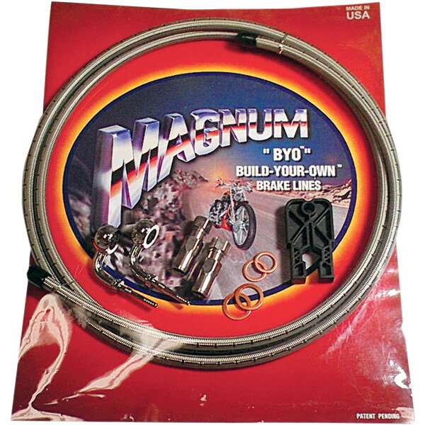 【USA在庫あり】 マグナム MAGNUM ブレーキラインキット 6フィート(1.8m) シングル 7/16インチ(11mm) 180°バンジョー 1741-3199 HD店