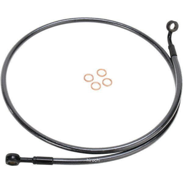 【USA在庫あり】 マグナム MAGNUM フロント ブレーキライン 04年-13年 XL 10mm/180°42インチ(1067mm) 黒 1741-3444 HD店